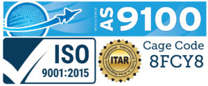 AS9100 / ISO9001:2015 Accreditation Logo