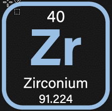Zirconium - Periodic Table Icon