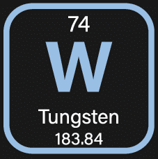 Tungsten - Periodic Table Icon